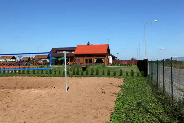 The beach volleyball court